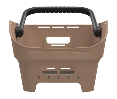 Kosz tylny na bagażnik BASIL CENTO NEO rear bicycle basket, 21L MultiSystem NX, sand (NEW 2026) - rove.pl