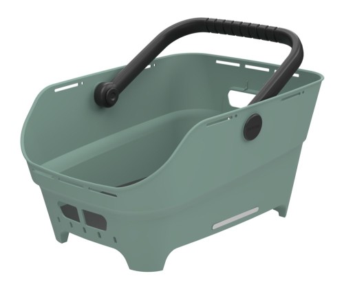 Przejdź do produktu Kosz tylny na bagażnik BASIL CENTO NEO rear bicycle basket, 21L MultiSystem NX, silvergreen (NEW 2026)