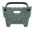 Kosz tylny na bagażnik BASIL CENTO NEO rear bicycle basket, 21L MultiSystem NX, silvergreen (NEW 2026) - rove.pl