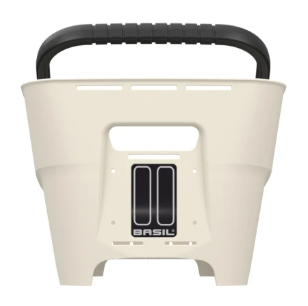 Kosz tylny na bagażnik BASIL CENTO NEO rear bicycle basket, 21L MIK System (ready to go), off-white (NEW 2026) - rove.pl