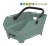Kosz tylny na bagażnik BASIL CENTO NEO rear bicycle basket, 21L MIK System (ready to go), silvergreen (NEW 2026) - rove.pl