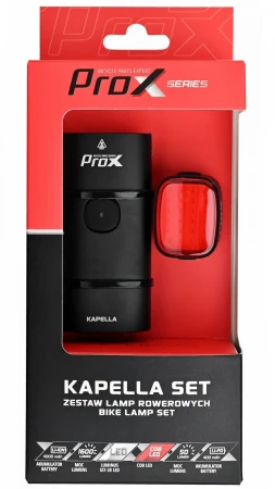 Komplet oświetlenia Prox Kapella 1600lm+Ara 50lm