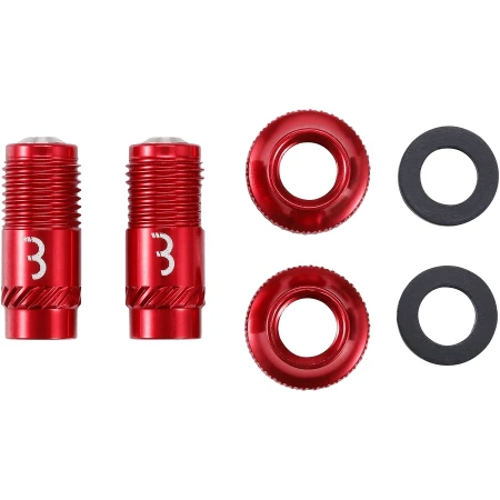 Zawór wentyla BBB CoreCap 2 szt.red