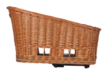 Kosz tylny na bagażnik BASIL PASJA dla zwierząt MIK 50cm, MIK System (ready to go), Adapter Plate 2.0 (blokada), wiklinowy, natural (NEW 2026) - rove.pl