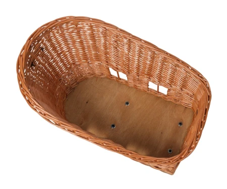Kosz tylny na bagażnik BASIL PASJA dla zwierząt MIK 50cm, MIK System (ready to go), Adapter Plate 2.0 (blokada), wiklinowy, natural (NEW 2026) - rove.pl