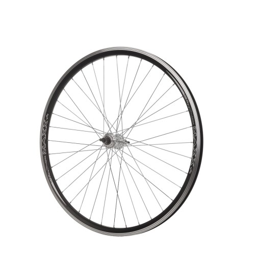 Przejdź do produktu Koło 28'' tył woln. stożek O-czarna/P-srebrna