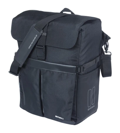 Sakwa pojedyncza BASIL MOVE COMMUTER BICYCLE BAG, MIK STUDS, 15L, Wodoodporna, Black (NEW)