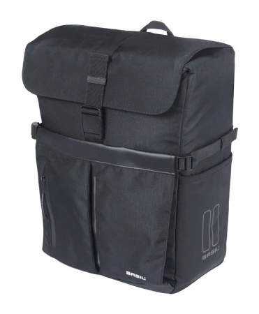Sakwa pojedyncza BASIL MOVE COMMUTER BICYCLE BAG, MIK STUDS, 15L, Wodoodporna, Black (NEW) - rove.pl