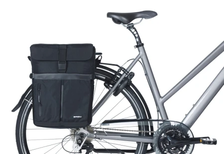 Sakwa pojedyncza BASIL MOVE COMMUTER BICYCLE BAG, MIK STUDS, 15L, Wodoodporna, Black (NEW)