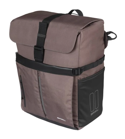 Sakwa pojedyncza BASIL MOVE COMMUTER BICYCLE BAG, MIK STUDS, 15L, wodoodporna, Brown (NEW) - rove.pl