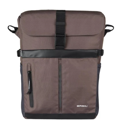 Sakwa pojedyncza BASIL MOVE COMMUTER BICYCLE BAG, MIK STUDS, 15L, wodoodporna, Brown (NEW) - rove.pl
