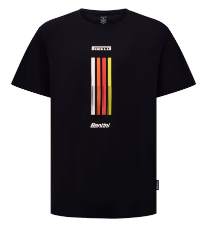 Koszulka Pirelli Sport Club T-Shirt Tape Black XL - rove.pl