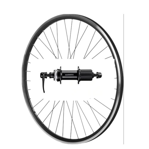 Przejdź do produktu Koło 26'' tył kaseta stożek V-BRAKE O-cz/P-cz SHIM