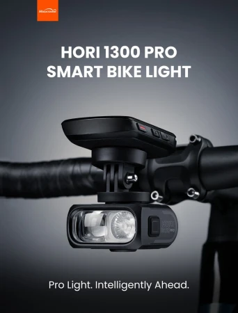 Lampka przednia MAGICSHINE HORI 1300 PRO DUAL MOUNTED FTR, ANT+, 1300 lumenów, Z Pilotem, Bez uchwytu (NEW 2026)