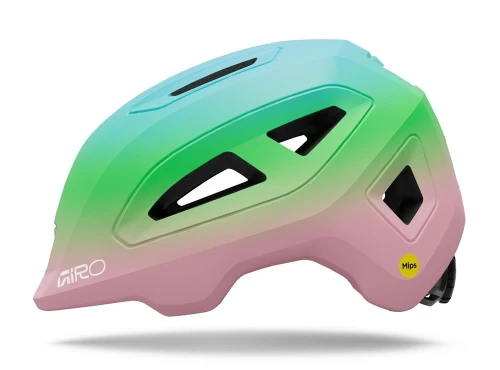 Przejdź do produktu Kask dziecięcy Giro Scamp MIPS II matte pink/green fade 49-53