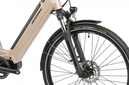 Rower elektryczny MAXBIKE Urbea 26" Silver Titan