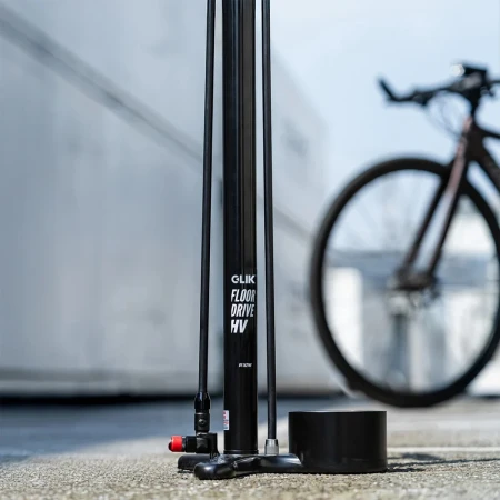Lezyne CLIK Drive HV Pompa Podłogowa - czarny