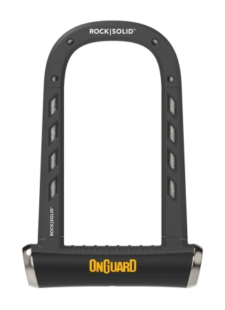 Zapięcie rowerowe ONGUARD ROCK SOLID 8590 U-LOCK - ⌀14mm, Wymiary: 90mm x 175mm, 5 x Kluczy z kodem (NEW) - rove.pl