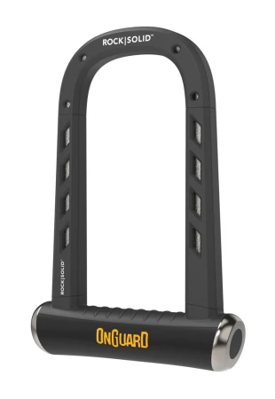 Zapięcie rowerowe ONGUARD ROCK SOLID 8590 U-LOCK - ⌀14mm, Wymiary: 90mm x 175mm, 5 x Kluczy z kodem (NEW)