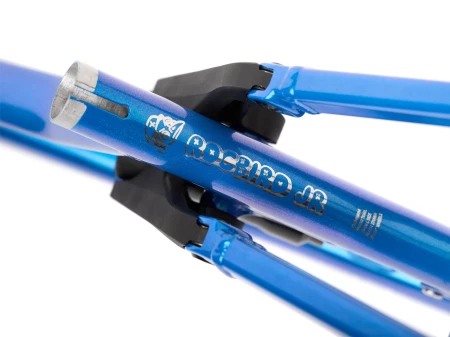 Rama Rocbird Junior, bez dampera, pod damper 185x55mm, koła 26"/24", Prism Blue/Light Blue połysk, Small
