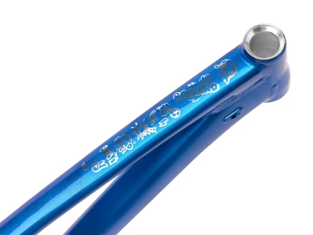 Rama Rocbird Junior, bez dampera, pod damper 185x55mm, koła 26"/24", Prism Blue/Light Blue połysk, Small