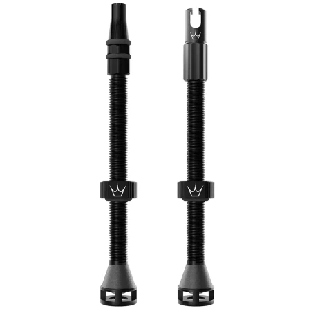 Zawory tubeless Peaty's Holeshot Fast Flow 80 mm Black