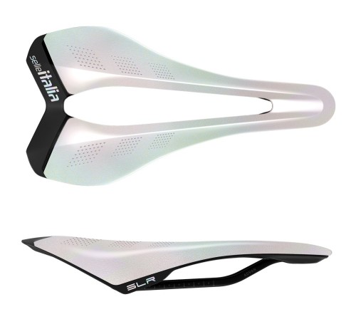 Przejdź do produktu Siodło SELLE ITALIA SLR ADVAN SE OPAL WHITE S (id match S3), Pręty Manganese, Waga 165g, Edycja Limitowana (NEW)