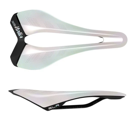 Siodło SELLE ITALIA SLR ADVAN SE OPAL WHITE L (id match L3), Pręty Manganese, Waga 168g, Edycja Limitowana (NEW) - rove.pl