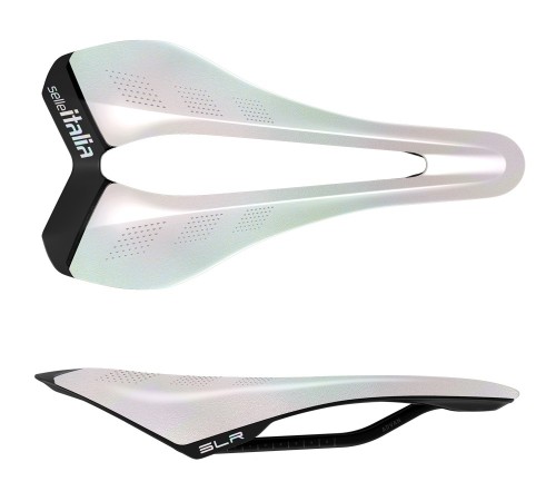 Przejdź do produktu Siodło SELLE ITALIA SLR ADVAN SE OPAL WHITE L (id match L3), Pręty Manganese, Waga 168g, Edycja Limitowana (NEW)