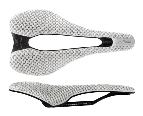 Przejdź do produktu Siodło SELLE ITALIA SLR BOOST 3D WHITE KIT CARBONIO SUPERFLOW S (id match S3), Pręty Carbon, Waga 166g, White Limited Edition (NEW)