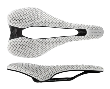 Siodło SELLE ITALIA SLR BOOST 3D WHITE KIT CARBONIO SUPERFLOW S (id match S3), Pręty Carbon, Waga 166g, White Limited Edition (NEW)