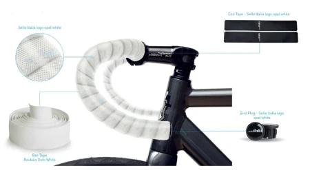 Owijka na kierownicę SELLE ITALIA SE OPAL WHITE, 2,5mm, 30x2000mm, Edycja Limitowana, 130g (NEW) - rove.pl