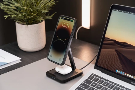 Uchwyt z ładowarką Quad Lock Dual Desktop Wireless Charger - rove.pl