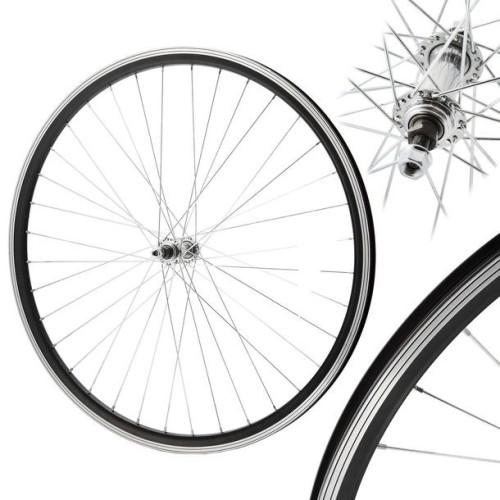 Przejdź do produktu Koło 24'' przód stożek O-czarna/P-srebrna