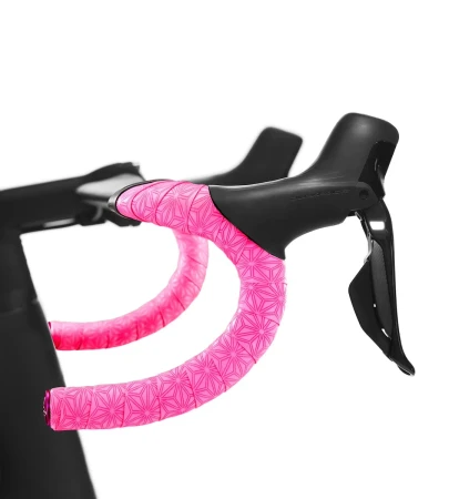 Owijka Supacaz Super Sticky Kush Gravel - Neon Pink + Neon Pink Star Plugz - rove.pl
