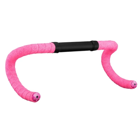 Owijka Supacaz Super Sticky Kush Gravel - Neon Pink + Neon Pink Star Plugz - rove.pl