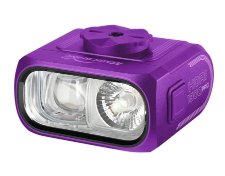 Lampka przednia MAGICSHINE HORI 1300 PRO PURPLE DUAL MOUNTED FTR, ANT+, 1300 lumenów, Z Pilotem, Bez uchwytu (NEW) - rove.pl