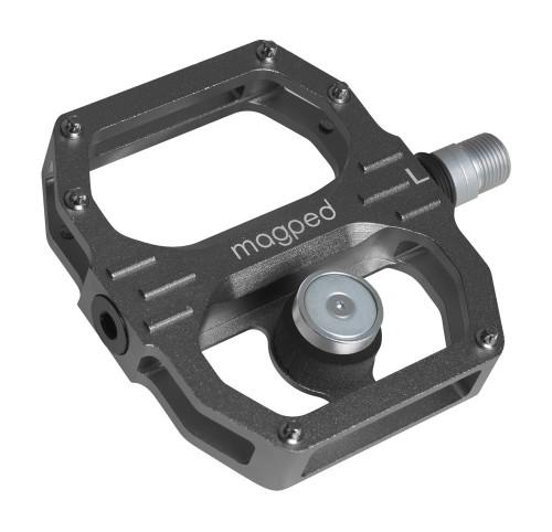 Przejdź do produktu Pedały MAGPED SPORT2 GREY 100NM (Gravel, Trekking, MTB), Magnetyczne z blokami, Siła magnesu 100Nm dla rowerzystów <65kg, Grafitowe (NEW)