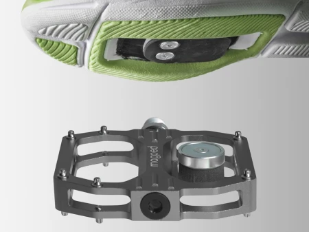 Pedały MAGPED SPORT2 GREY 200NM (Gravel, Trekking, MTB), Magnetyczne z blokami, Siła magnesu 200Nm dla rowerzystów >75kg, Grafitowe, Waga 458g (NEW) - rove.pl