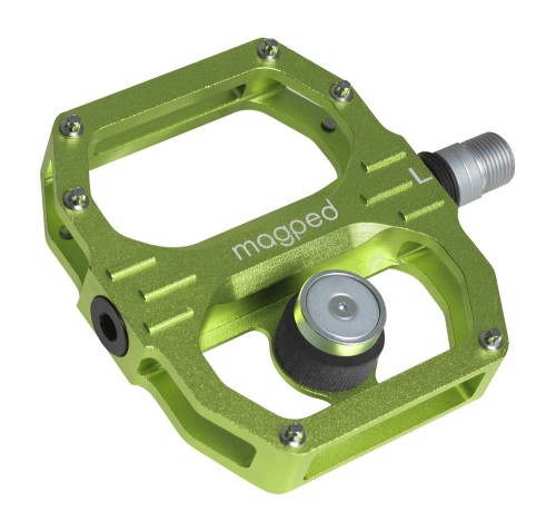 Przejdź do produktu Pedały MAGPED SPORT2 GREEN 100NM (Gravel, Trekking, MTB), Magnetyczne z blokami, Siła magnesu 100Nm dla rowerzystów <65kg, Zielone (NEW)