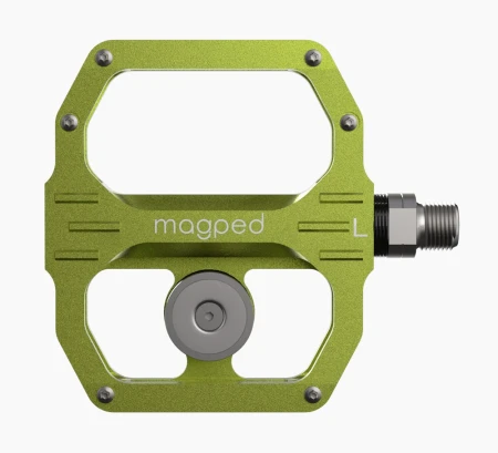 Pedały MAGPED SPORT2 GREEN 100NM (Gravel, Trekking, MTB), Magnetyczne z blokami, Siła magnesu 100Nm dla rowerzystów <65kg, Zielone (NEW) - rove.pl