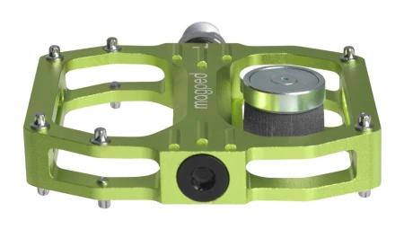 Pedały MAGPED SPORT2 GREEN 200NM (Gravel, Trekking, MTB), Magnetyczne z blokami, Siła magnesu 200Nm dla rowerzystów >75kg, Zielone, Waga 458g (NEW)