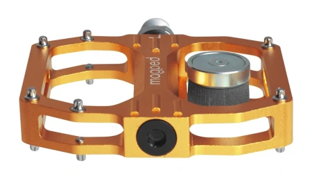 Pedały MAGPED SPORT2 ORANGE 200NM (Gravel, Trekking, MTB), Magnetyczne z blokami, Siła magnesu 200Nm dla rowerzystów >75kg, Pomarańczowe, Waga 458g (NEW) - rove.pl