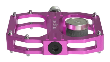 Pedały MAGPED SPORT2 PINK 200NM (Gravel, Trekking, MTB), Magnetyczne z blokami, Siła magnesu 200Nm dla rowerzystów >75kg, Różowe, Waga 458g (NEW)
