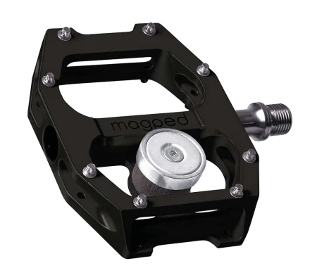 Pedały MAGPED ULTRA2 200NM (Gravel, Trekking, MTB), Magnetyczne z blokami, Siła magnesu 200Nm dla rowerzystów >75kg, Czarne, Waga 328g (NEW)