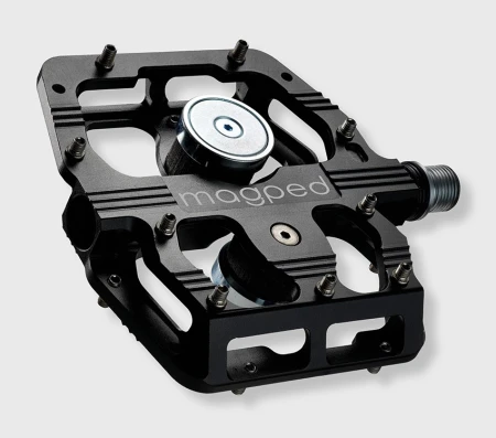Pedały MAGPED GRAVITY 200NM (Enduro, Downhill), Magnetyczne z blokami, Siła magnesu 200Nm dla rowerzystów >75kg, Czarne, Waga 518g (NEW)