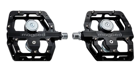 Pedały MAGPED GRAVITY 200NM (Enduro, Downhill), Magnetyczne z blokami, Siła magnesu 200Nm dla rowerzystów >75kg, Czarne, Waga 518g (NEW)