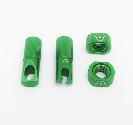 Kapturek wentyla Peaty's X Chris King FV (presta) Green