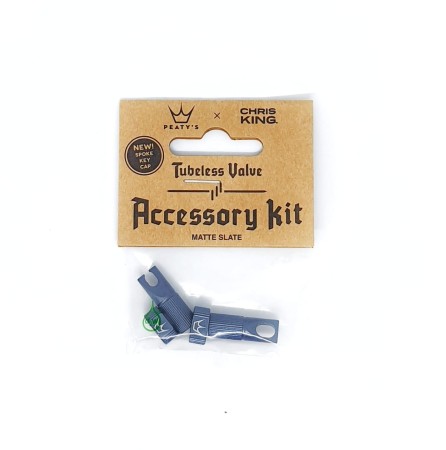 Kapturek wentyla Peaty's X Chris King FV (presta) Slate