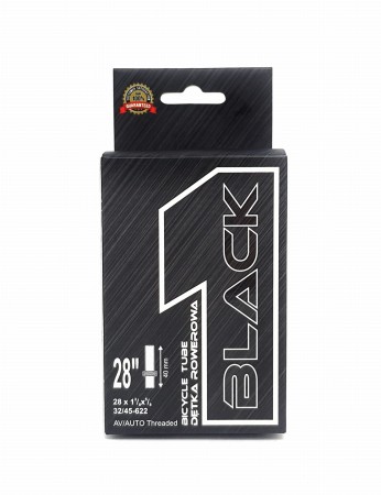 Dętka Black1 28x1.25-1.65 32/45-622 AV40mm